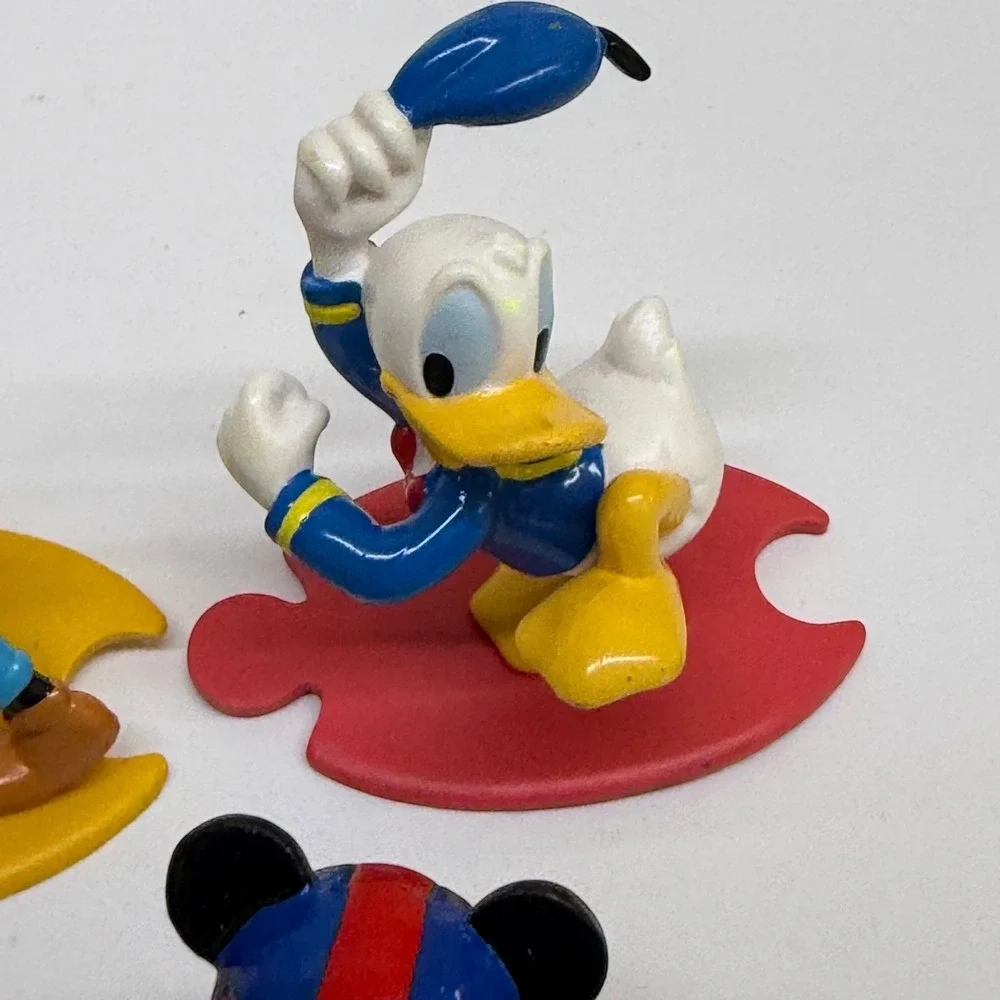 Disney Mickey Mouse Friends Figurine Lot Goofy Donald Minnie Vintage Used